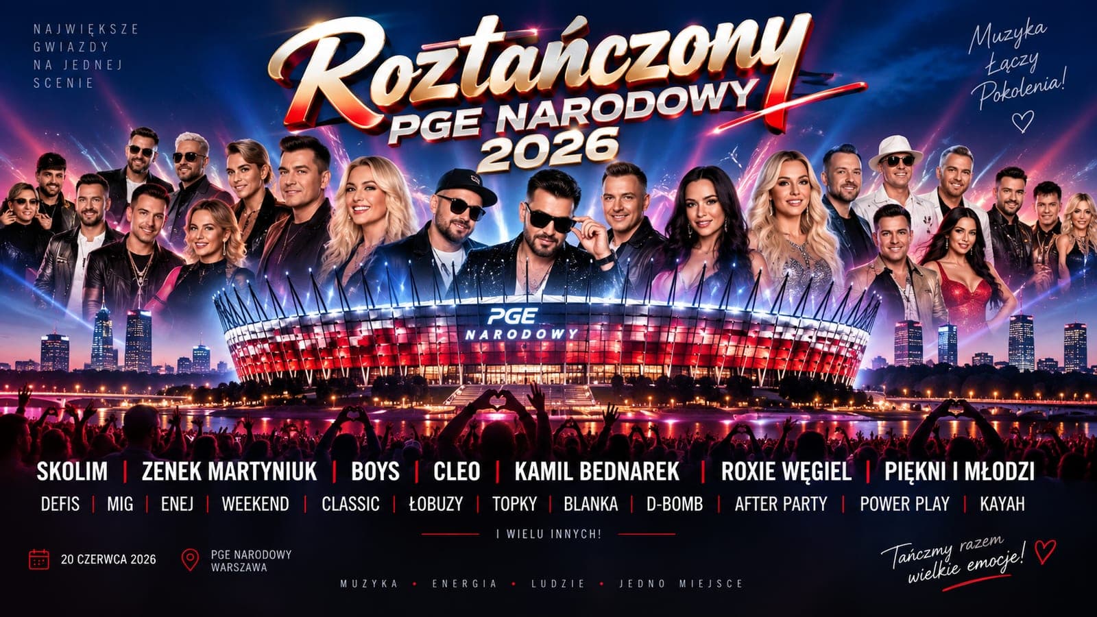 Roztańczony PGE Narodowy - disco polo, koncert, Polsat, reklama, festiwal, Warszawa