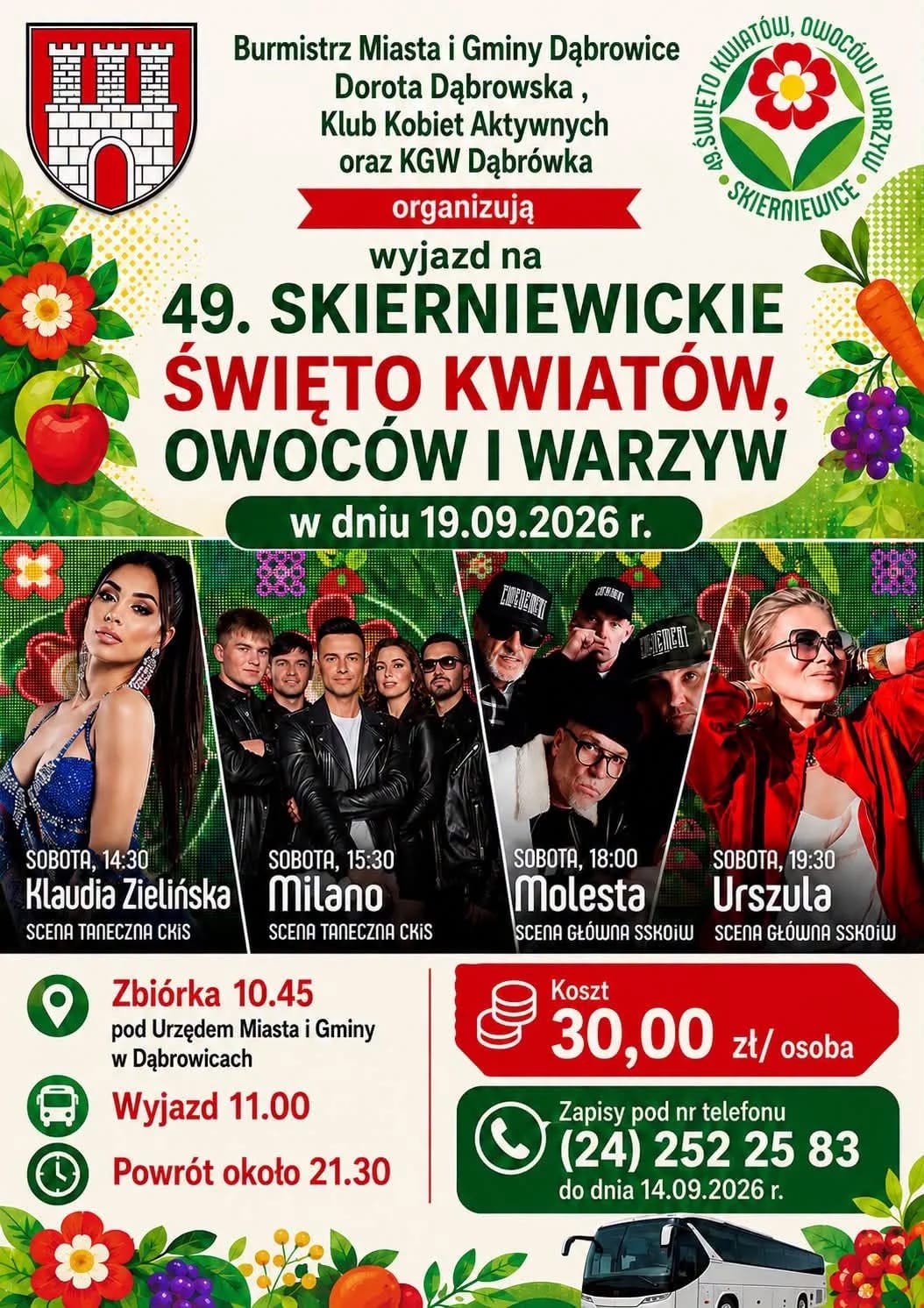 Plakat: 49. Skierniewickie Święto Kwiatów, Owoców i Warzyw 2026