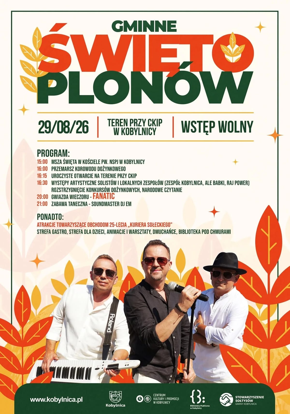 Plakat: Gminne Święto Plonów w Kobylnicy 2026
