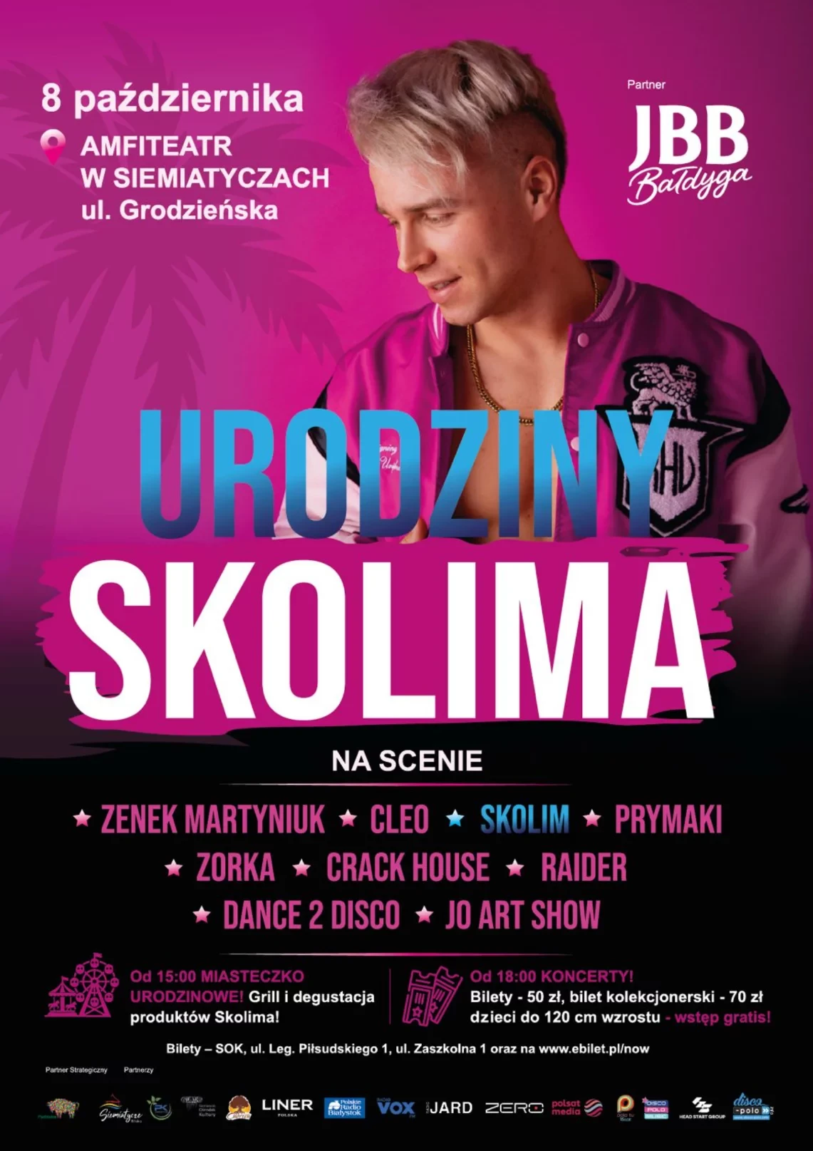Plakat: Urodziny Skolima w Siemiatyczach 2026